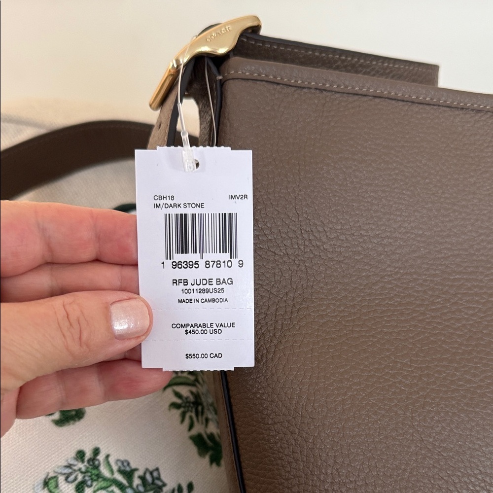 Coach Dark Brown Leather Messenger Bag - Picture 4 of 6